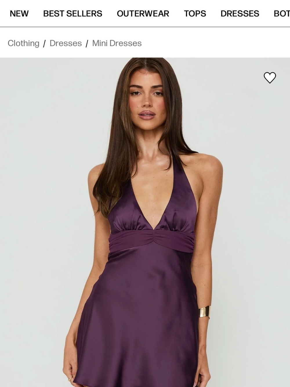 NWT Princess Polly Odyssa halter mini dress